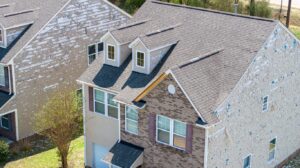 Hail damage to home roof and siding